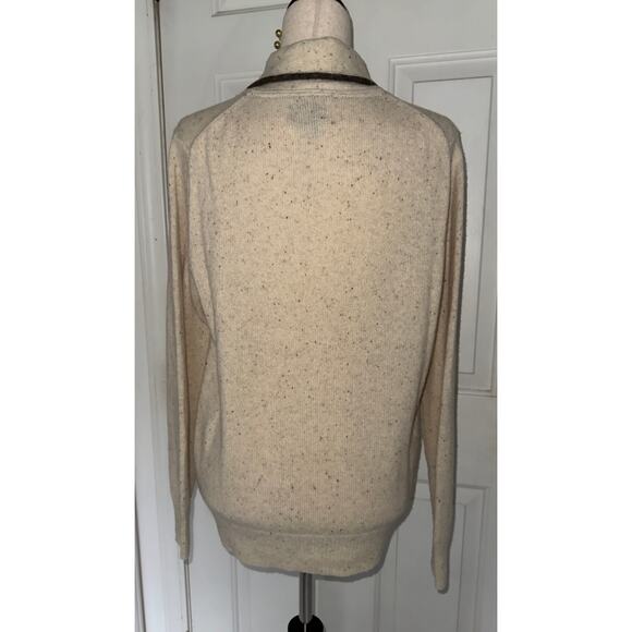 ANAPO lambswool blend - beige/ivory sweater - size L - Picture 7 of 8